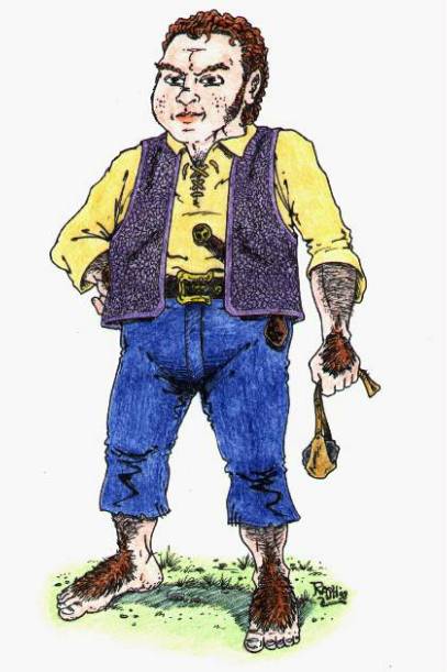 A Halfling Villager/Commoner