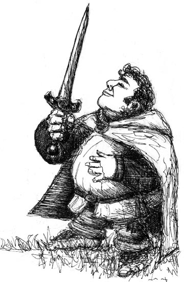 A Halfling Fighter