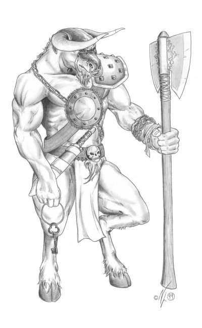 A Minotaur Guard